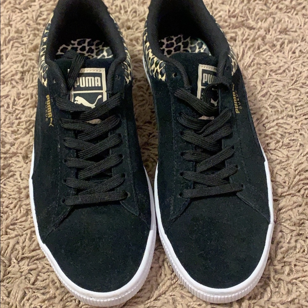Black / Leapord Puma Shoes